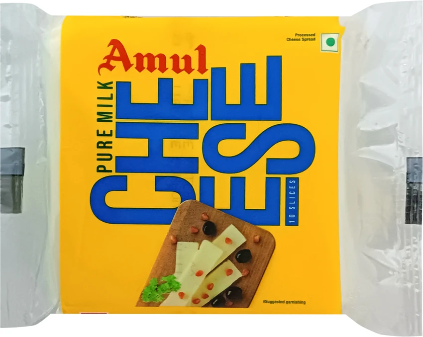 Amul Cheese Slices: 200 gms