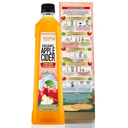 Wow Organic Apple Cider Vinegar (400ml)