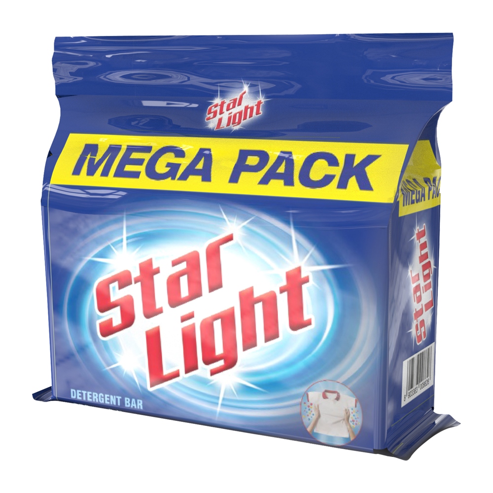 Star Light Detergent Bar: 6x250 gms
