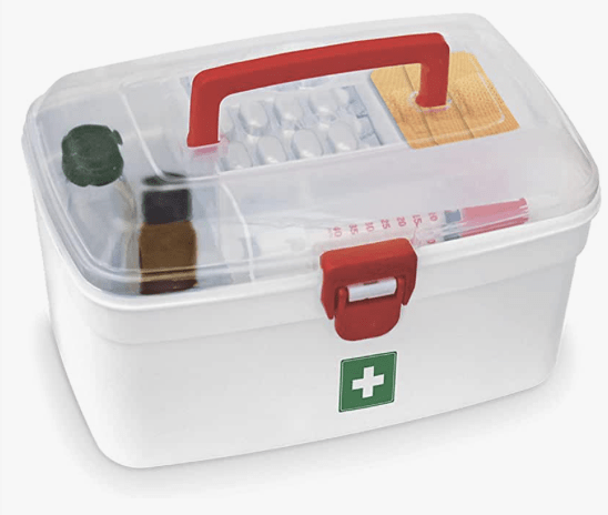Milton Medical Box, 1 Piece | Emergency Medical Box |Portal Box | Medicine Storage Box | BPA Free | Emergency Cabinet Organizer | Detachable Tray Medical Box | Medicine Organizer | Indoor Out